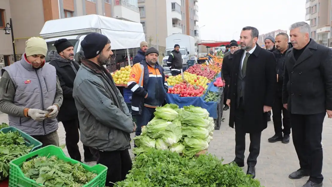 Başkan Şahin Şerifoğulları, Elazığ'ın En Yeni Pazar Yerini Gezdi