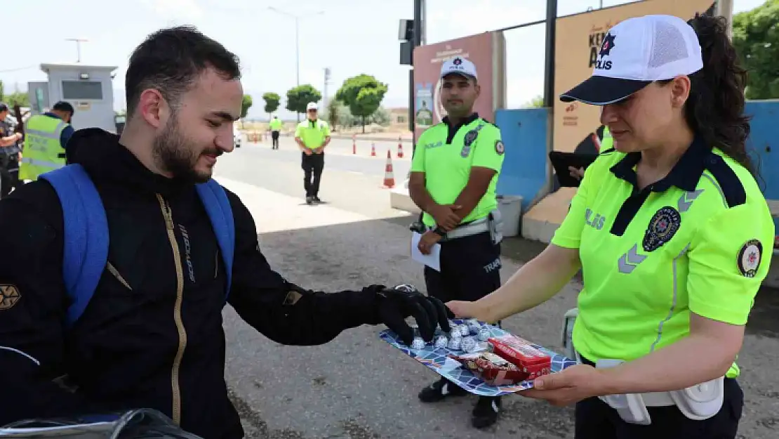 Elazığ'da 'Yolun sonu bayram olsun' mottosuyla denetim