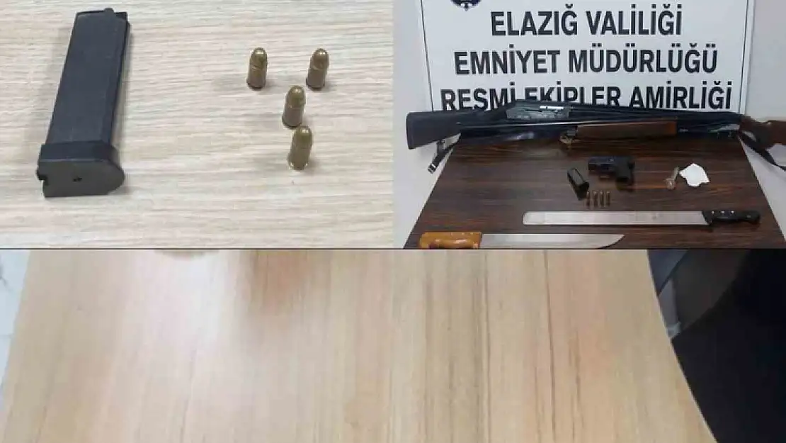 Elazığ'da asayiş uygulaması: 4 tutuklama