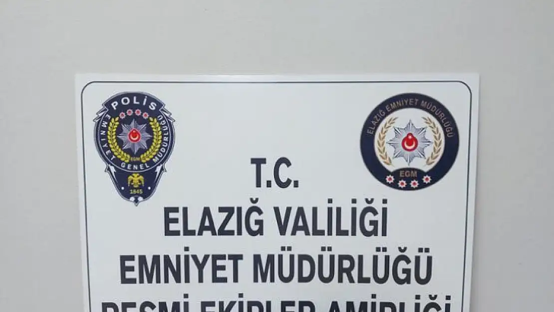 Elazığ'da huzur ve güven uygulaması: 2 bin 924 şahıs denetlendi