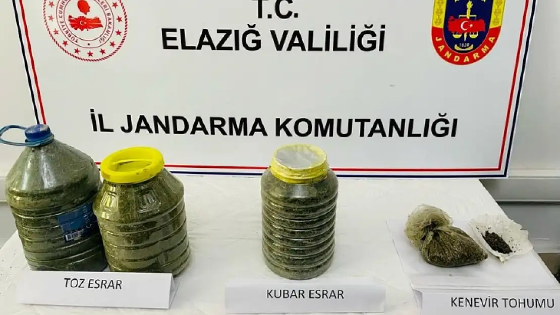 Elazığ'da toprağa gömülü vaziyette 14 kilo esrar ele geçirildi