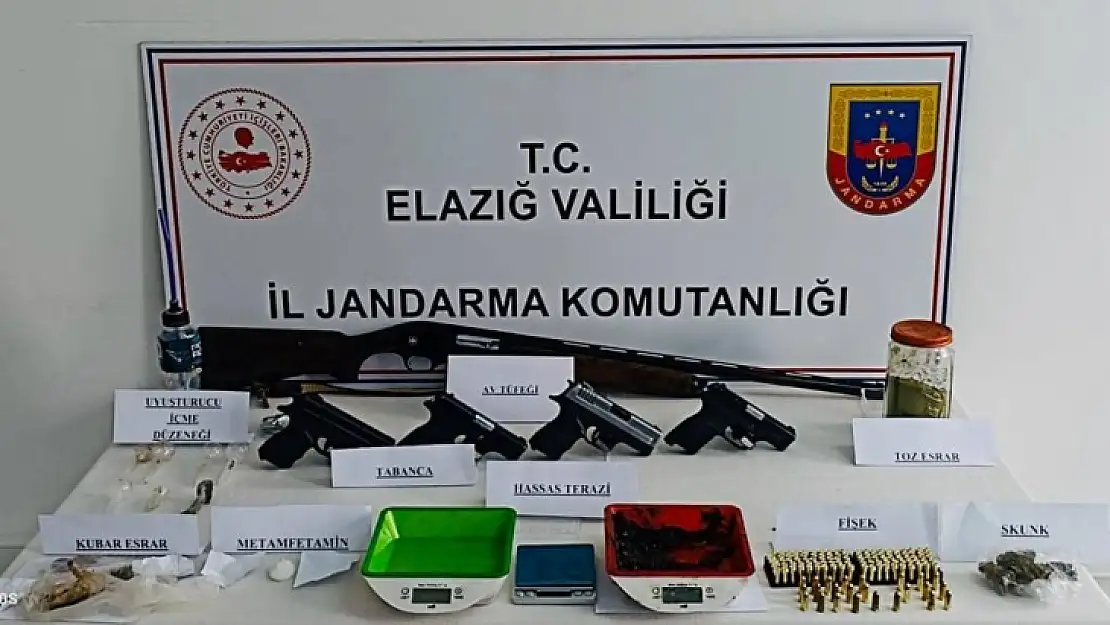 Elazığ'da uyuşturucu operasyonu: 7 şüpheli gözaltı, 21 şahsa işlem yapıldı