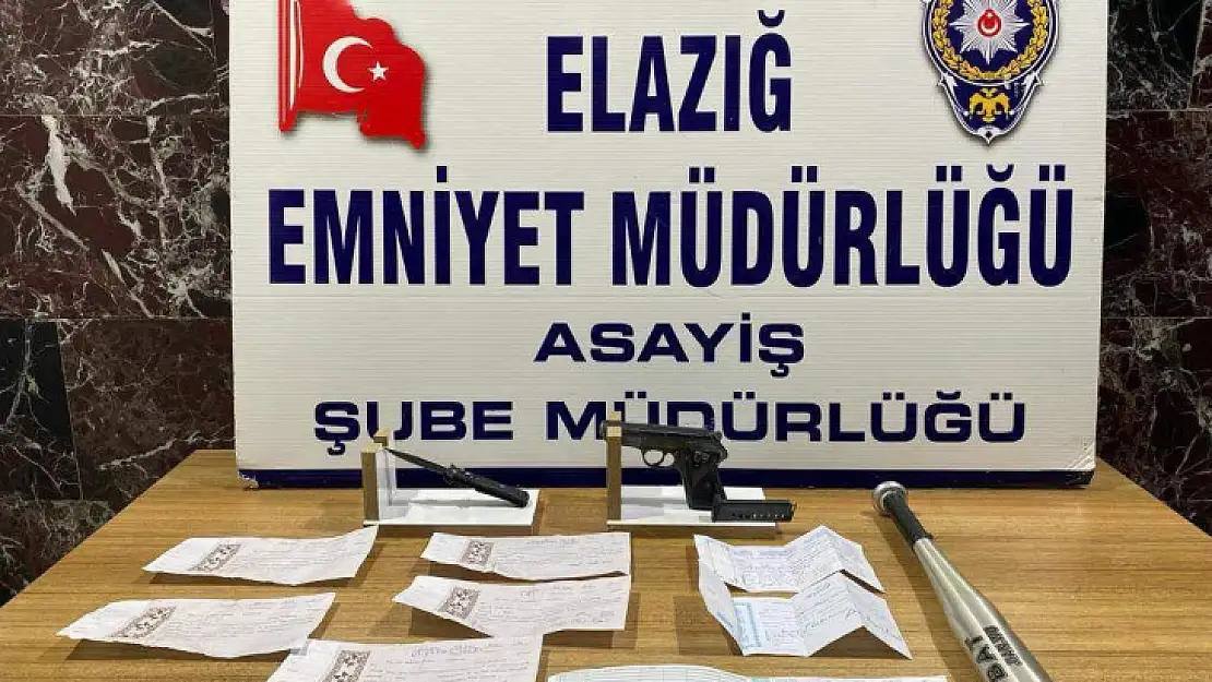 Elazığ polisi suçlulara göz açtırmıyor: 6 tutuklama