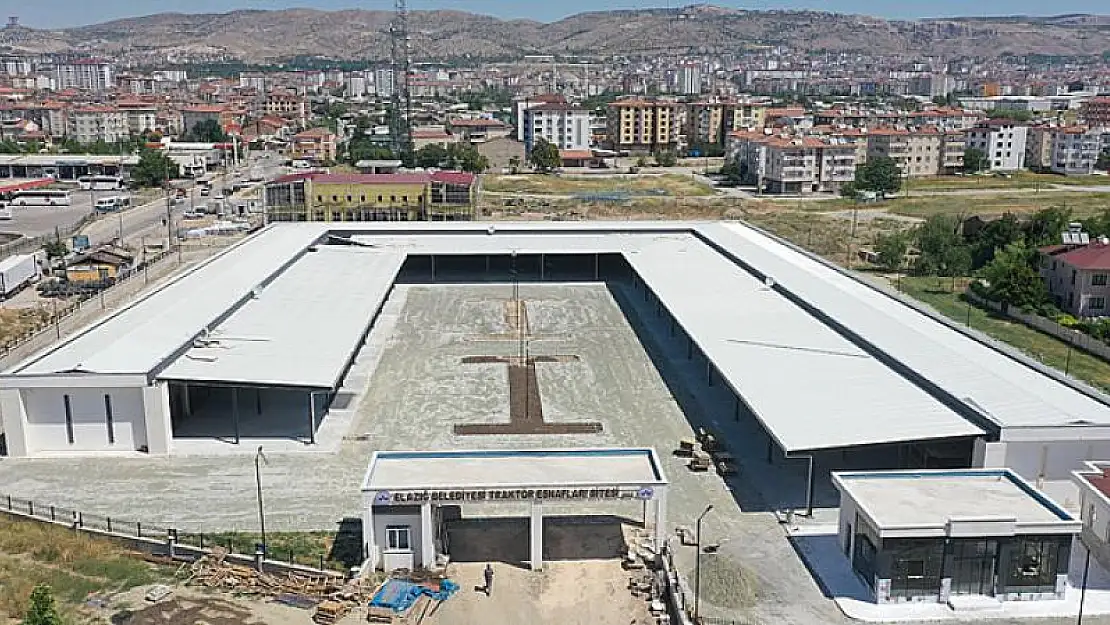 Elazığ Belediyesi Traktör Esnafları Sitesi'nde Çalışmalar Tamamlanmak Üzere