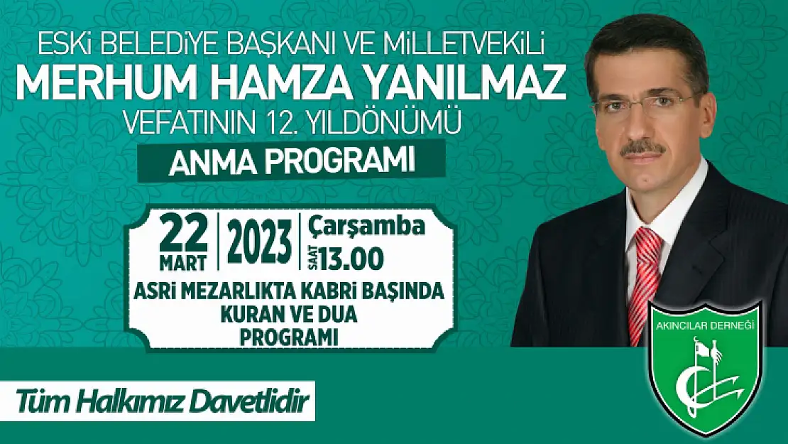 Hamza Yanılmaz Anılıyor